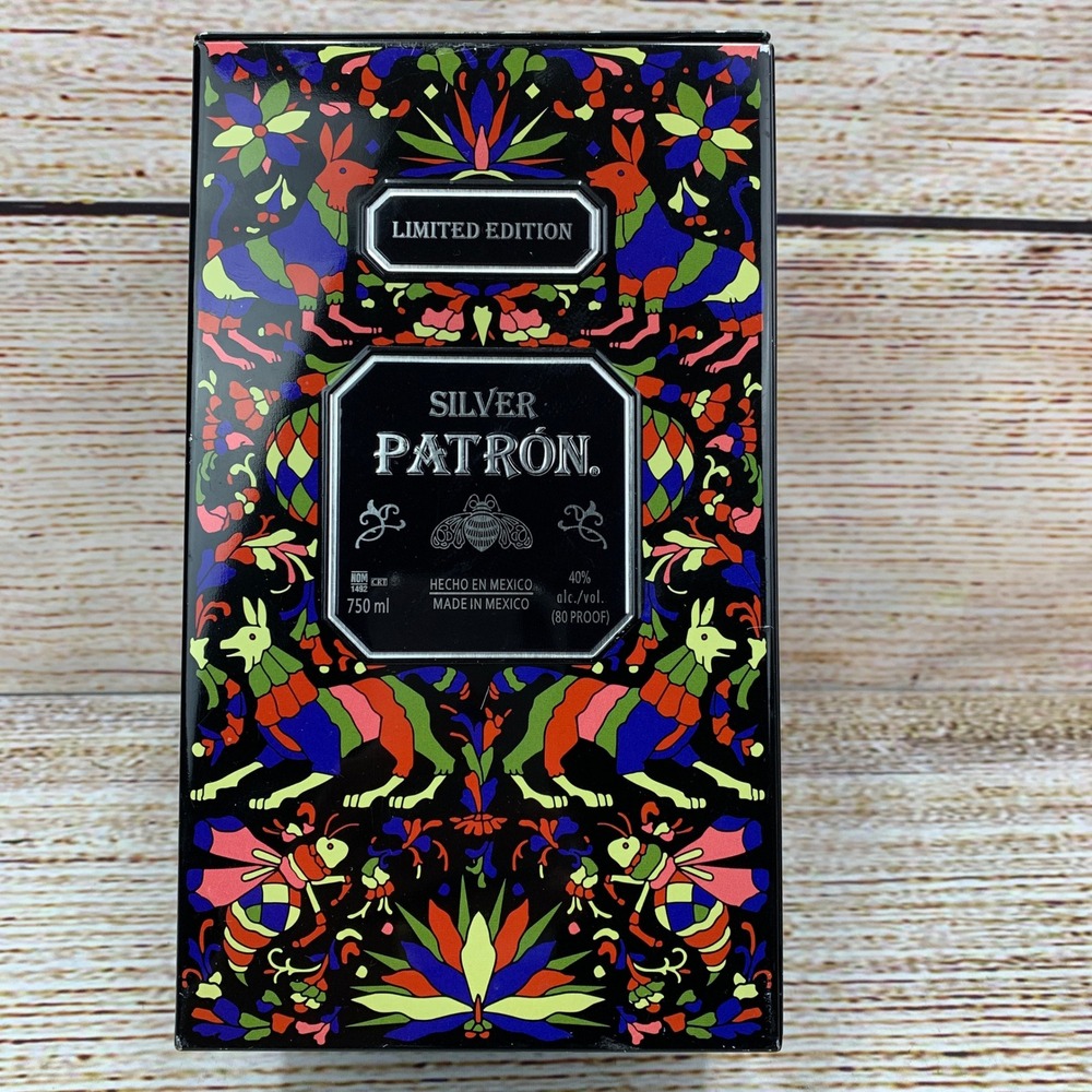 Patron Silver Tequila‎ Limited Edition Empty Tin Box - 750ML Collectible Display